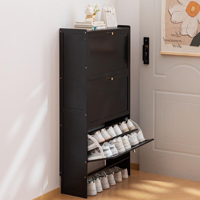 Entryway Shoe Cabinet Ultra-Thin Space-Saving Flip-Up Shoe Rack Large Capacity Storage Multi-layer Storage Cabinet Pratical New