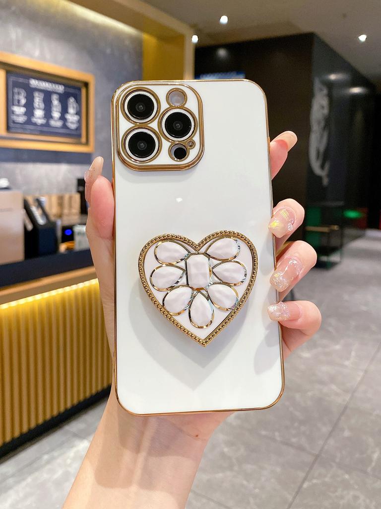 Покрытие Love Держатель для бриллиантов Чехол для телефона Для For Iphone 17 16 1 14 Plus 13 12 Mini 11 Pro Max X XS XR 7 8 SE2 SE3 Задняя крышка