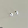 FANTASTIC PLANET mini pearl heart earrings