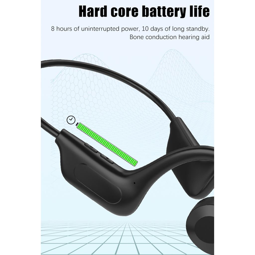 VG02 bone conduction bluetooth headset wireless ear-mounted black
