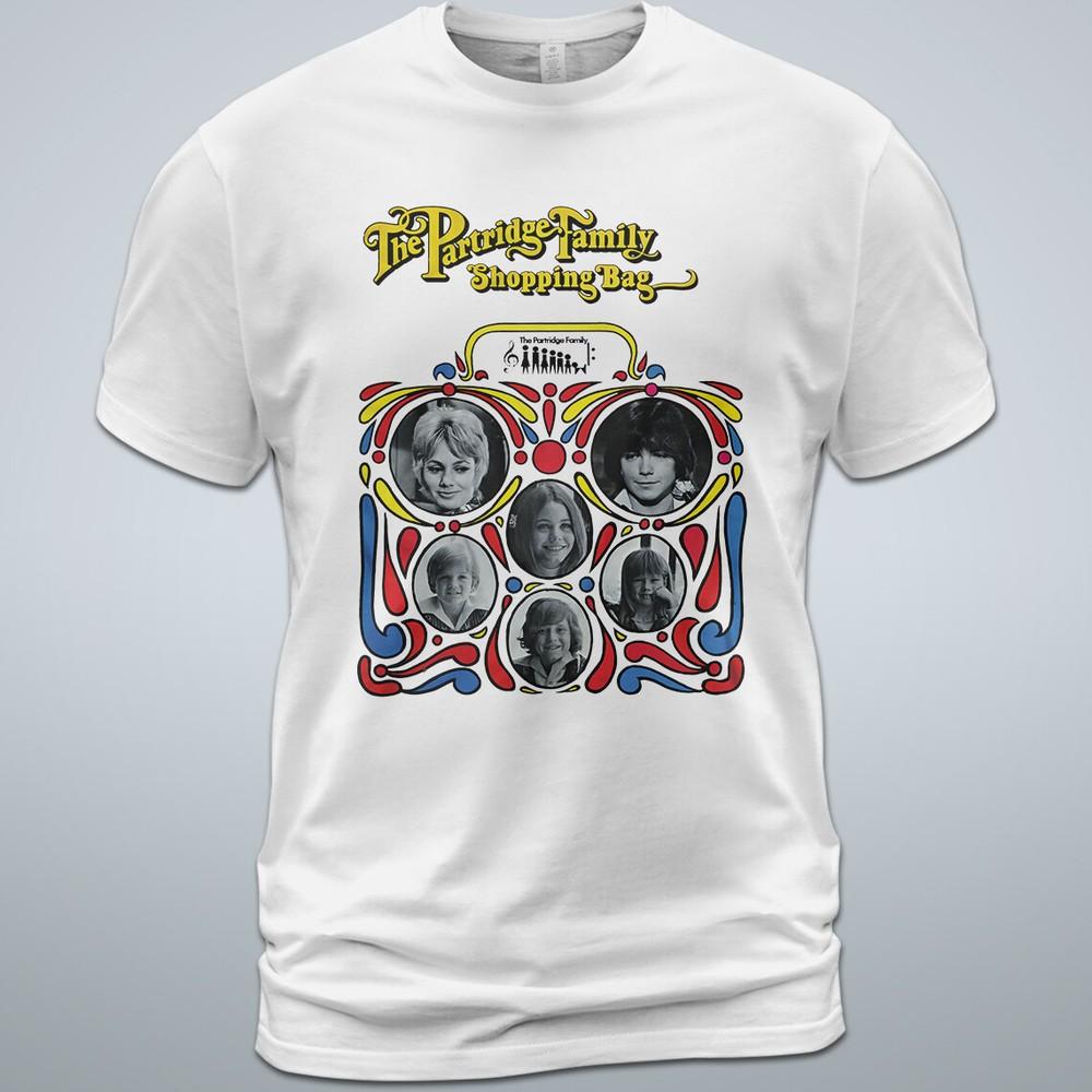 Cotton T-Shirt The Partridge Family Shopping Bag Album Tee Shirley Jones Unisex T-Shirt