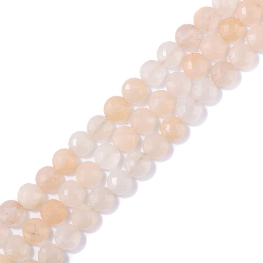 4/6mm Faceted Round Coin Stone Bead Accessories Flat Small Quality Crystal Gem Quartz Amazonite Lapis Bead Charm For DIY Jewelry