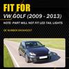 Левый наружный держатель лампы фонаря 5K0945257 Для 2009-2013 Vw Golf 6 Mk6 Держатель лампы заднего фонаря Автомобильные аксессуары