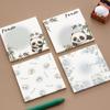 1 Piece Cartoon Adhesive Cute Kawaii Panda Notes Notepad Memo Pad Office School Supplies Stationery Sticker Decoration