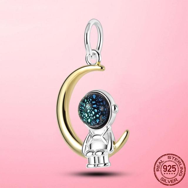 Коллекция Звезд Серебро 925 пробы Шармы Путешествие в Галактику Подходят для Оригинального Модного Браслета Серебро 925 Ювелирные изделия