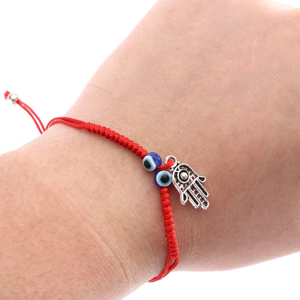 Woven Charm Hand Braided Turkish Demon Eye Red Thread Bracelets Jewelry Fashion Accessories Bangles