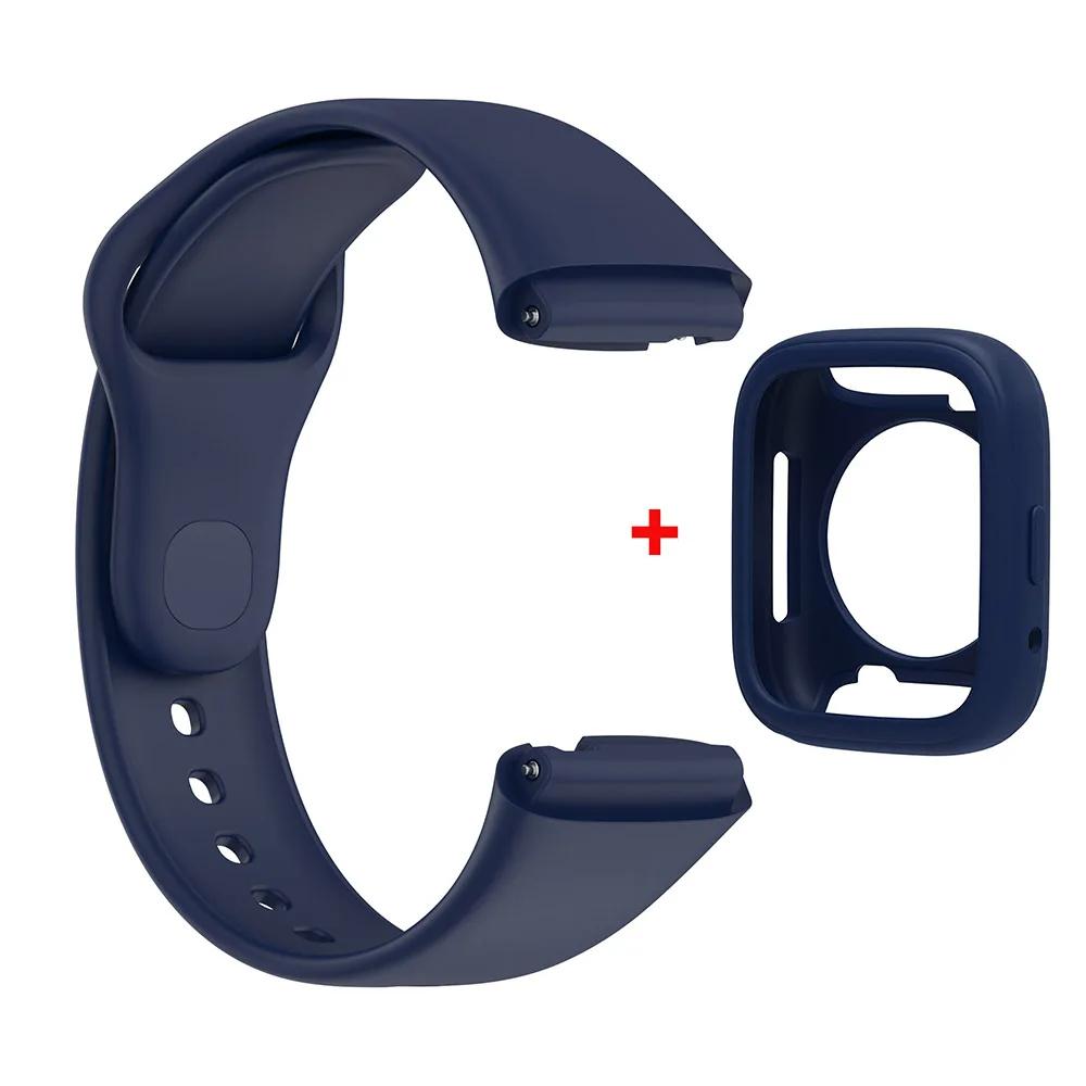 Силиконовый ремешок для Redmi Watch 3 Active/Lite браслет ремешок + защитный чехол