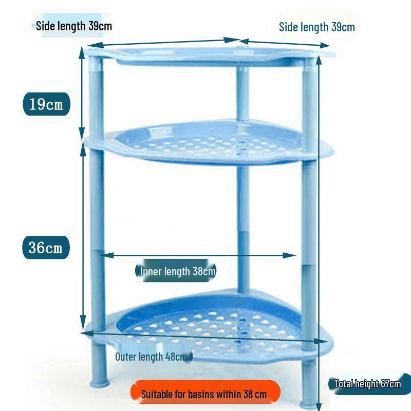 Multi-Layer Floor-Standing Kitchen Rack: Fruit, Vegetable, Pot, Basket, Bowl, Plate and Seasoning Organizer for Home & Bathroom.