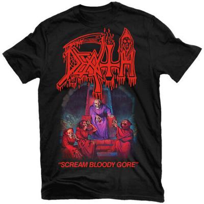 DEATH Scream Кровавый Ужас Футболка НОВАЯ чЕРНАЯ Унисекс Футболка