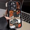 Дизайн в стиле Хэллоуина, силиконовый мягкий чехол из ТПУ для iPhone 16 Pro Max 15 Plus 14 13 12 11 16E 17 Air X XR XS Max