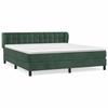 3127748 vidaXL Divan Bed and Mattress Dark Green 180x200cm Velvet