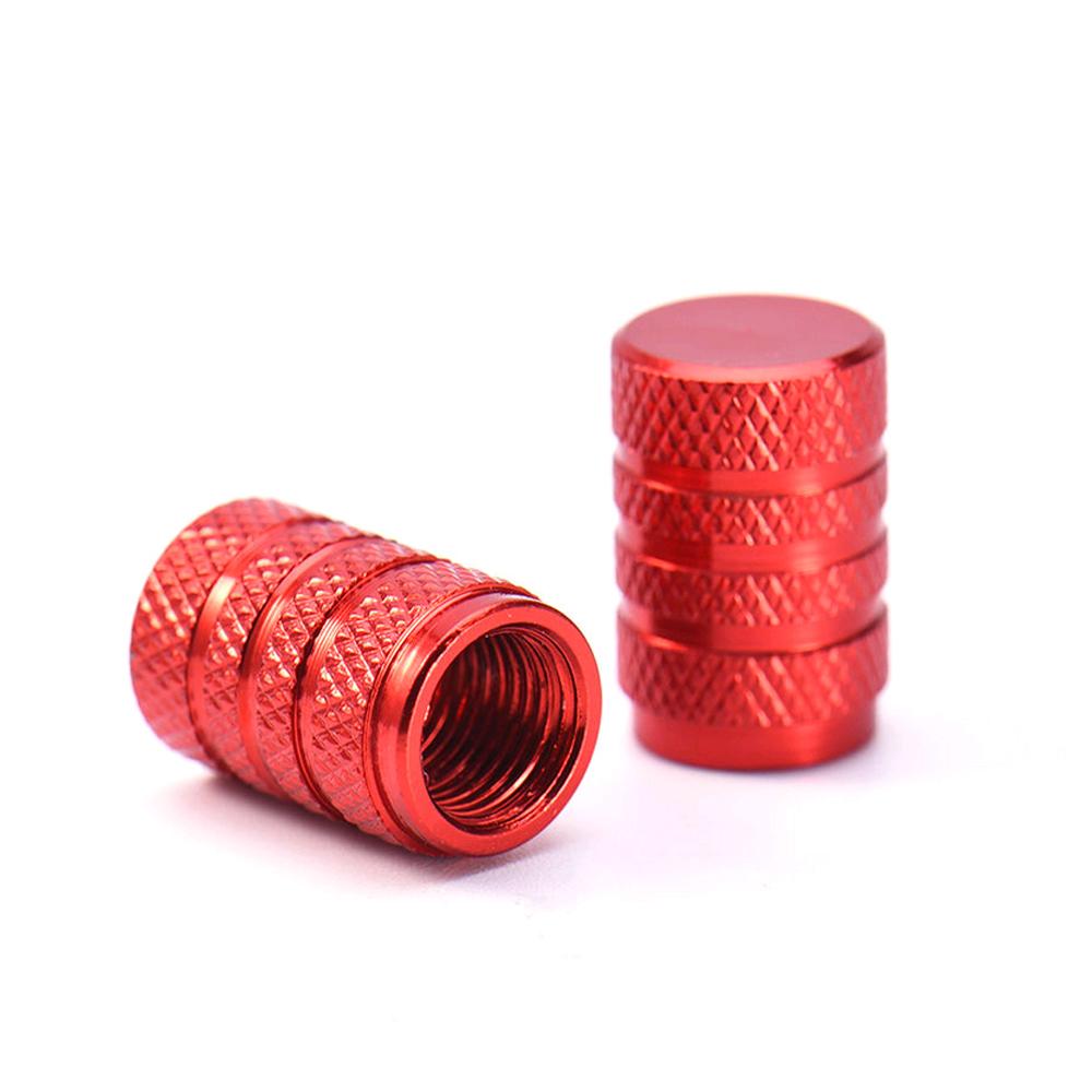 4 шт. Универсальный колпачок для вентиля автомобильной шины, красный колпачок для штока вентиля автомобильной шины, пылезащитный колпачок для сердечника вентиля, автомобильные аксессуары для ношения