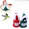 New Pet Bird Clothes, Christmas Bird Clothes, Parrots Acting Cute Birds Transform Into Santa Claus Shape