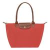 Le Pliage Original Логотип с принтом Застежка-молния с логотипом Полиамид Сумка на плечо Обычная Женская Томатно-красный L2605089P94