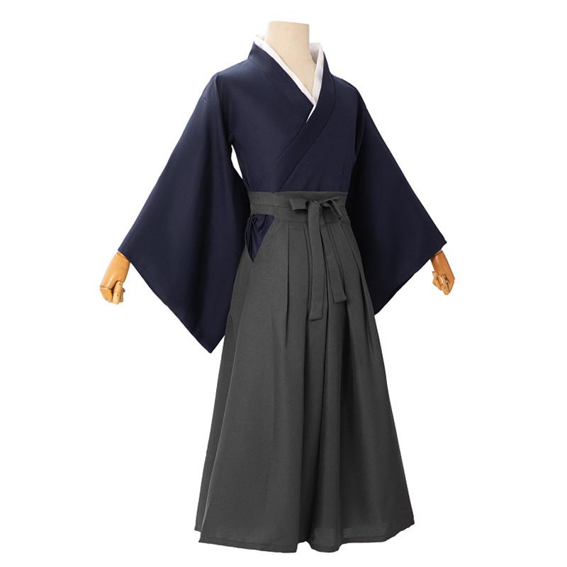 Rurouni Kenshin Himura Kenshin Косплей Костюм Кендо Кимоно для Comic Con и Хэллоуина Косплей Одежда