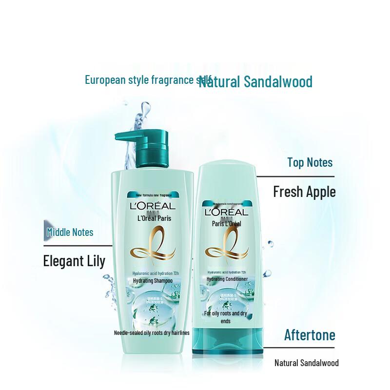 L'Oréal Hyaluronic Acid Hydrating Shampoo & Conditioner Set