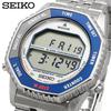 SEIKO Rotocall Reissue Дизайнерская модель Цифровые кварцевые часы SMGG21P1 Серебристый Серебристый x Синий Безель [ d]
