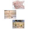 Gold Glitter Christmas Tree Topper Pentagram With LED Lights Sparkle Xmas Treetop Ornament For Home Xmas Festival Decor