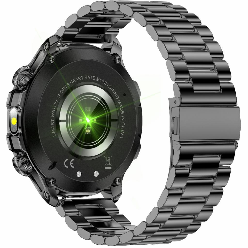 AK75 Стальной ремешок Смарт-часы Звонок по Bluetooth Водонепроницаемые Мониторинг здоровья Спортивные часы