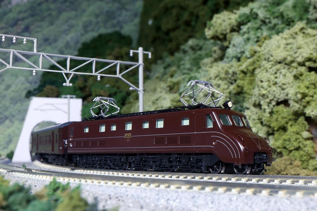 KATO N Gauge EF55 Takasaki Depot Electric Locomotive, Model 3095, Restored Event Train Livery Design