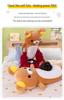 Rilakkuma Long Plush Pillow: Cute Bear Doll Bed Back Cushion Gift