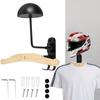 Motorcycle Helmet Rack 180° Rotation Heavy Duty Wall Mounted Helmet Storage Stand Multipurpose Helmet Hanger for Helmet