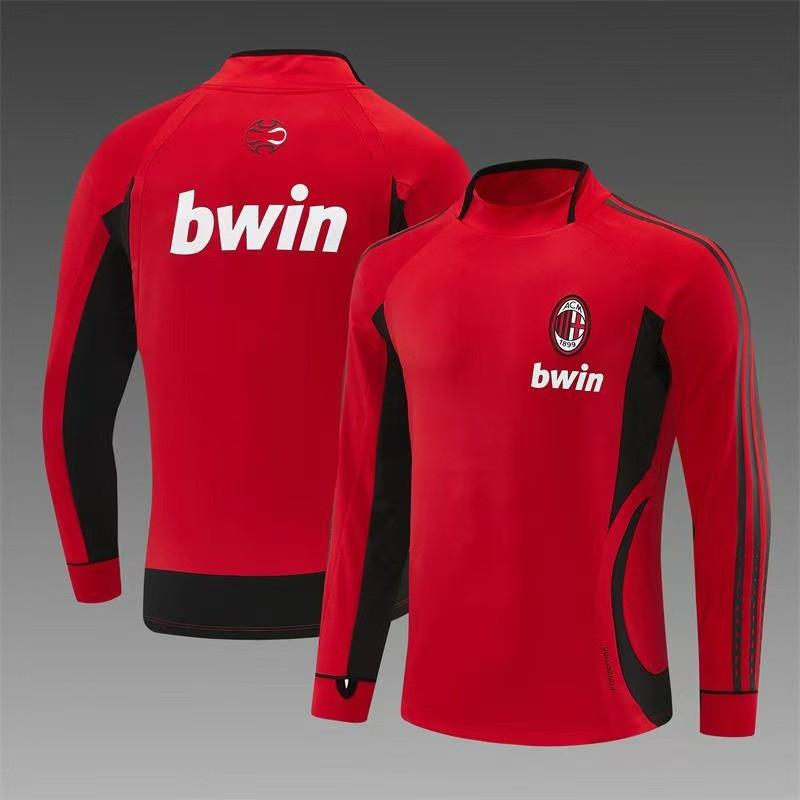 Retro Football Training Jersey Long Short Sleeve Team Sports Shirt Men Women