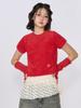 UNUSUALNORMAL Sparkle Symbol Knit Top_Red