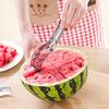New Stainless Steel Cut Watermelon Cantaloupe Fruit Tools Kitchen Accessories Gadgets Watermelon Spoons Cutter Knife