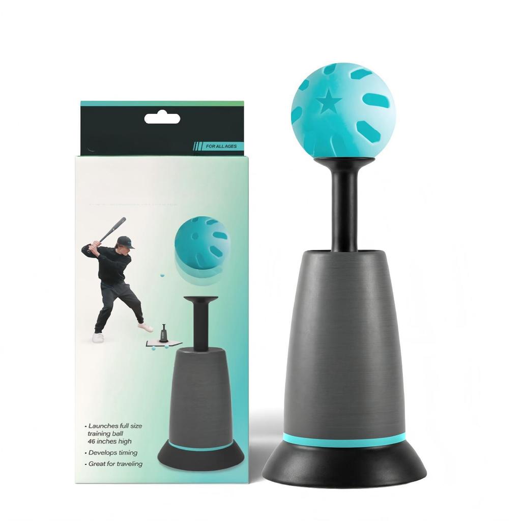Sports Tee Popper Baseball Hitting Trainer Portable Batting Tee for Youth Kids Adults Practice Equipment