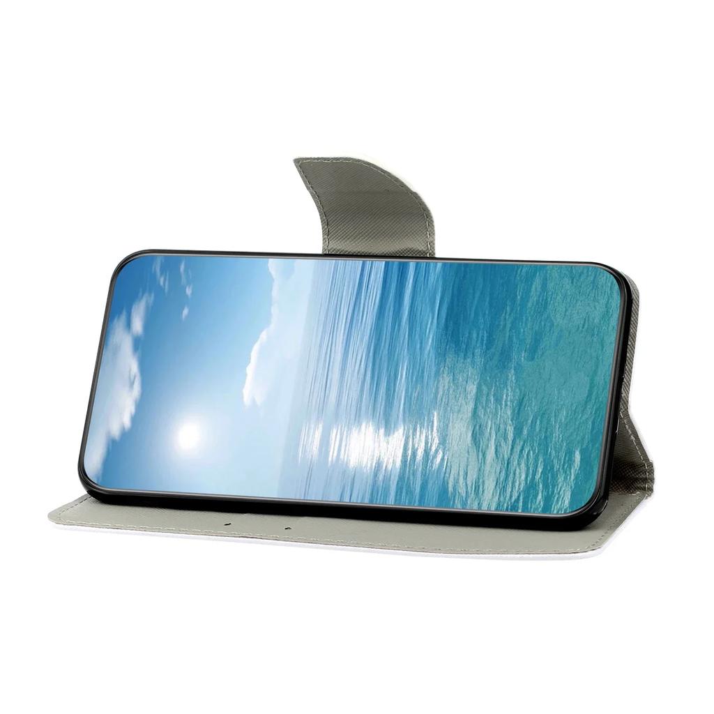 Кожаный чехол-книжка для Samsung Galaxy A12 A22 A22S A32 A34 A52 A52S A54 5G с рисунком кошки и бабочки, кошелек, держатель для карт