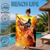 Baseball Fire Power Beach Towel, Microfiber Beach Towel, Perfect For Pool, Beach, Travel, Home Decor Beach Party Fan gifts