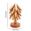 4PCS Tree Stand Wooden Trivets Decorative Anti Scald Heat Resistant Table Mat Coaster Wood Placemats Pot Coasters for Pots
