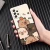 Милый чехол для телефона с капибарой для Samsung Galaxy A57 A56 A37 A55 A36 A26 A54 A52 A35 A34 A25 A17 A16 A15 A07 A06 Мягкая силиконовая крышка