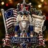 American 250th Anniversary Ornament Christmas American Christmas Ornament 1776-2026 Holiday Hanging Decor Hanging For Gift Wrap