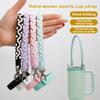 Water Bottle Handle Strap Holder Hands-Free Sling Lanyard Carrier Thickened Cotton Rope