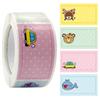 250Pcs/Roll Multipurpose Lightweight Fashion Self-laminating Cute Cartoon Pattern Baby Bottle Label Cartoon Label
