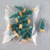 12pcs Mini Christmas Tree Artificial Sisal Frost Snow Pine Tree Christmas Decoration Xmas 2025 New Year Party Tabletop Ornaments