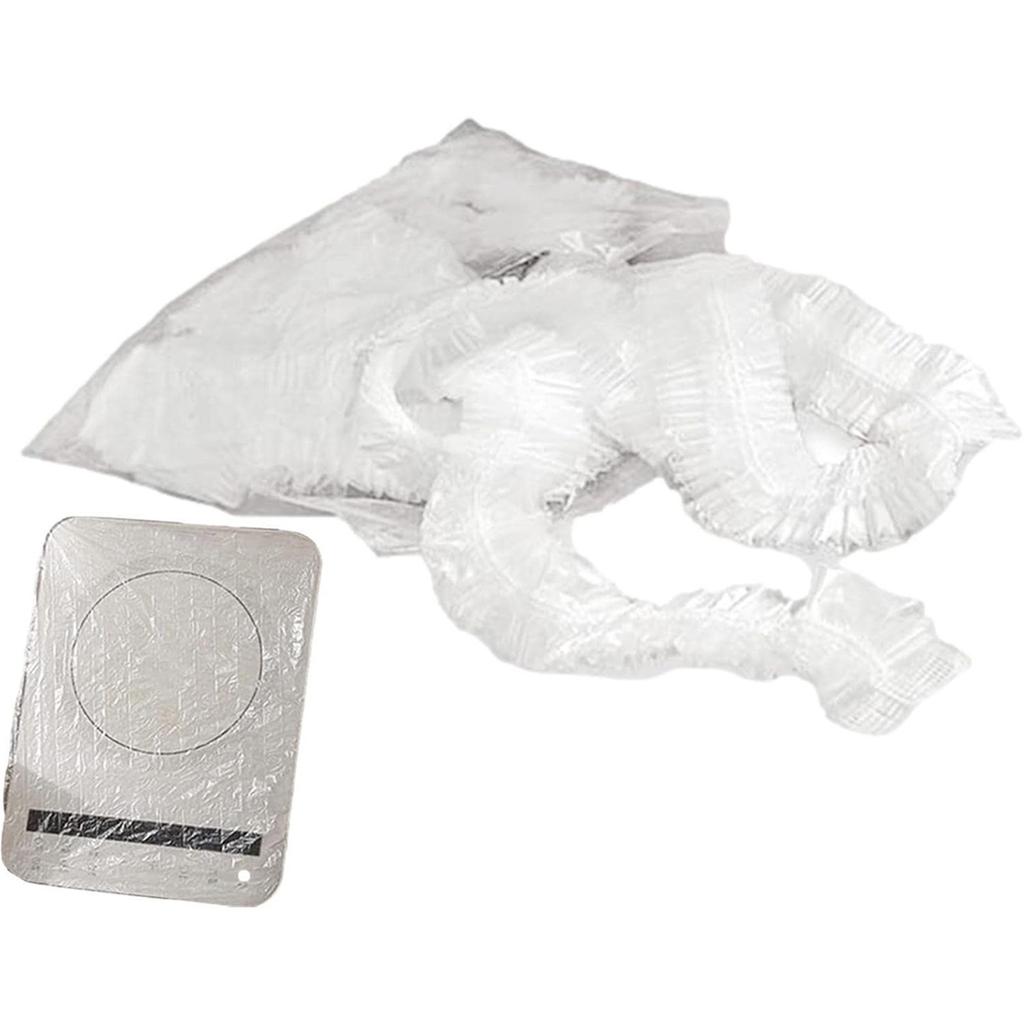 100 шт. Кухонный пылезащитный чехол 90x110см Водонепроницаемый Эффективный пылезащитный чехол Пластиковая текстура для защиты бытовой техники