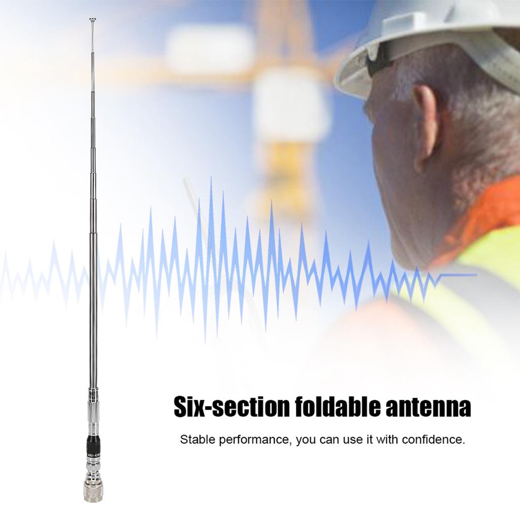 PL259+BNC Телескопическая Высокоэффективная Однодиапазонная UHF Антенна Антикоррозийная Частота 400–470 МГц