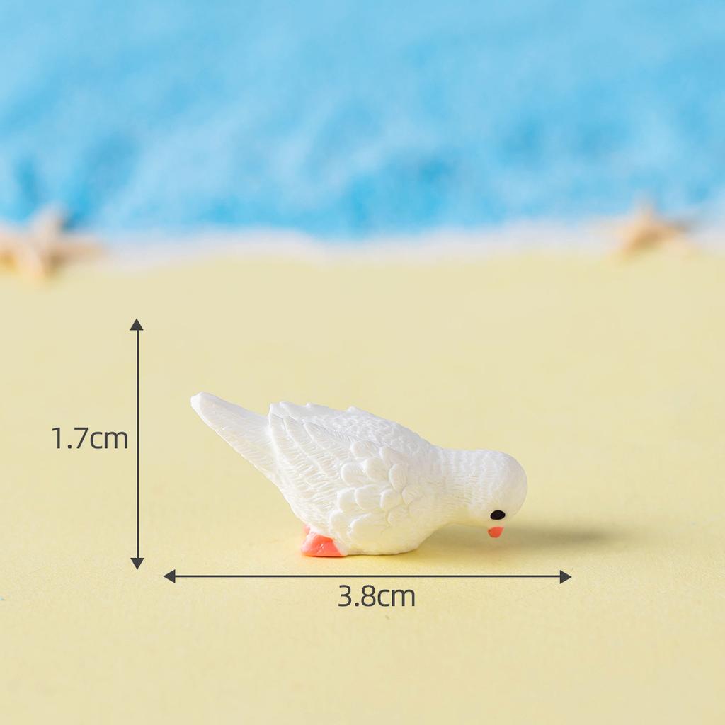 Micro Landscape Sea Bird Seagull Pigeon Miniature Fairy Garden Home Houses Decor Beach Plate Landscaping Decor DIY Accessories