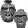Funny Monkey/Orangutan Face 3d Print Hoodie Men Women Fashion Plus Size Tracksuit Casual Animal Hoodie Sweatshirt Winter Clothes