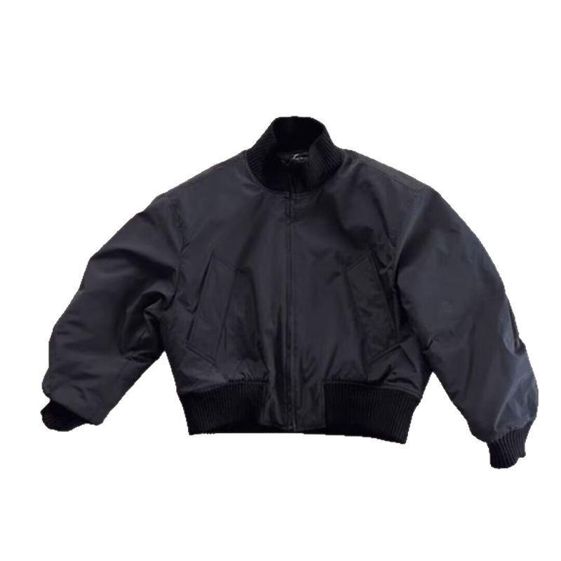 Весенне-осенняя куртка в американском ретро-стиле со стойкой, мужская и женская, уличная, свободная и универсальная, однотонная, рабочая, повседневная, топ-куртка, тренд