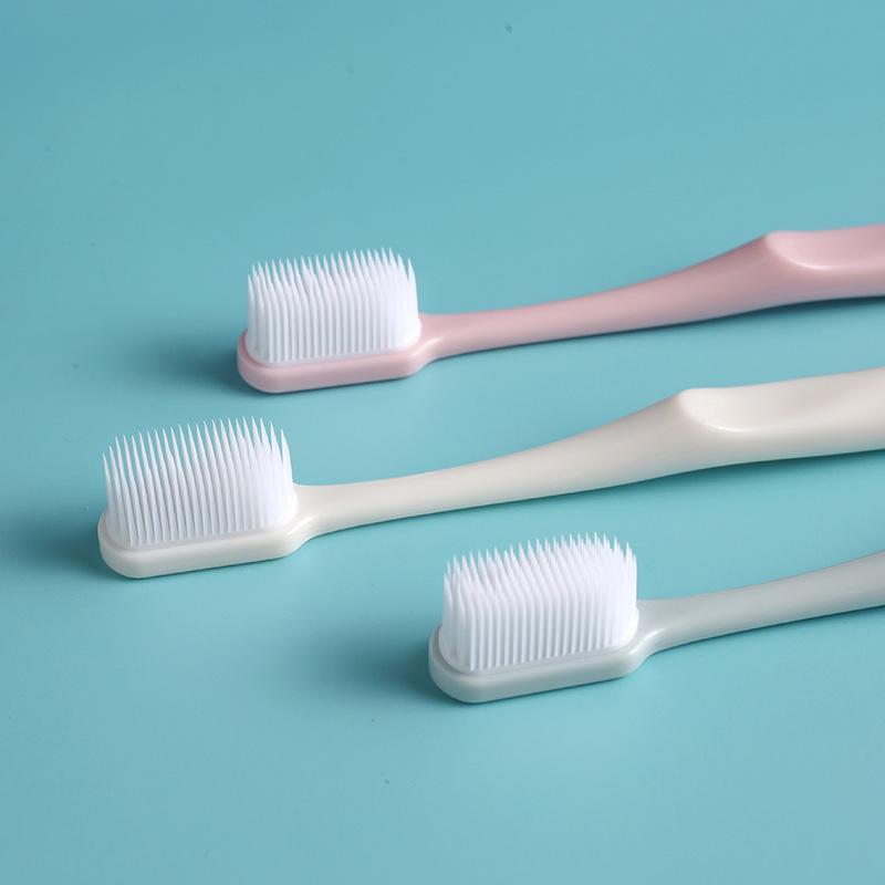 Набор зубных щеток макарон с мягкой щетиной в японском стиле - 3 штуки для взрослых