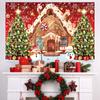 Christmas Tree Backdrop Merry Christmas Decoration for Home 2024 Background Cloth Xmas Ornament Navidad Natal New Year Gift 2025