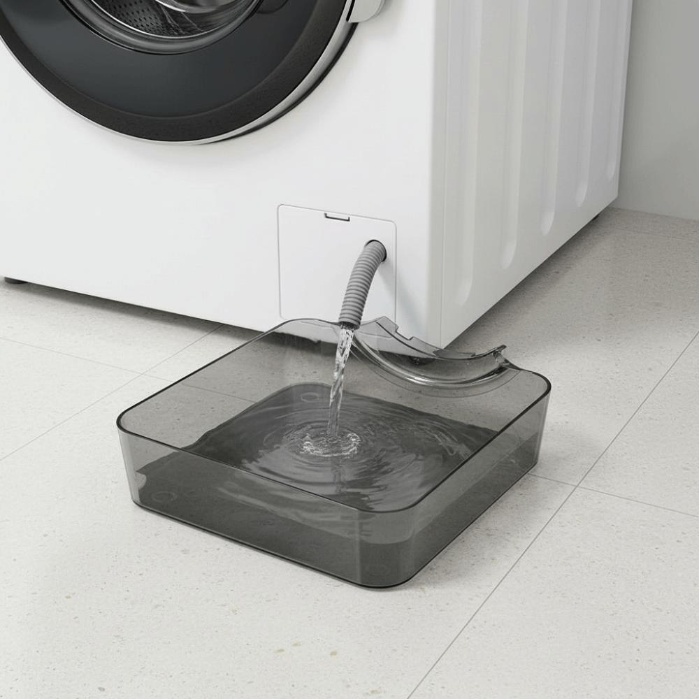 Anti-Overflow Washing Machine Drain Tray Simple Water Collection Box Household