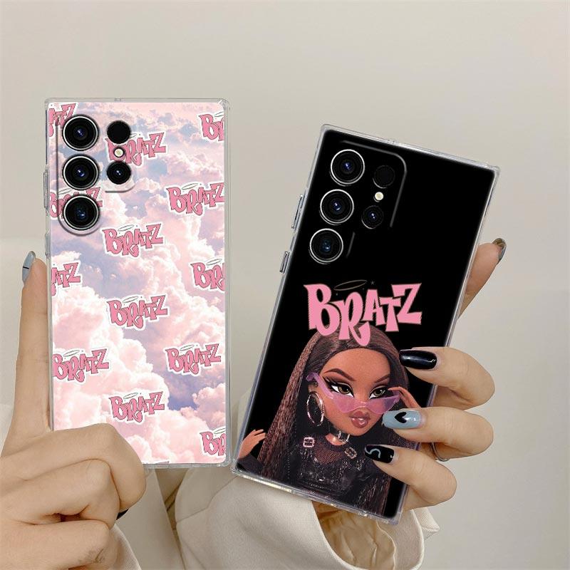Мультяшная Модная Кукла Bratzs Прозрачный Чехол Для Samsung Galaxy S26 S25 Ultra S24 S22 S26 Plus S20 S23 S21 S25 FE 5G Прозрачная Крышка