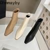 High Heel Square Toe Women Ankle Boots Fashion Dancing Party Prom Shoes Ladies Concise Short Botas De Mujer