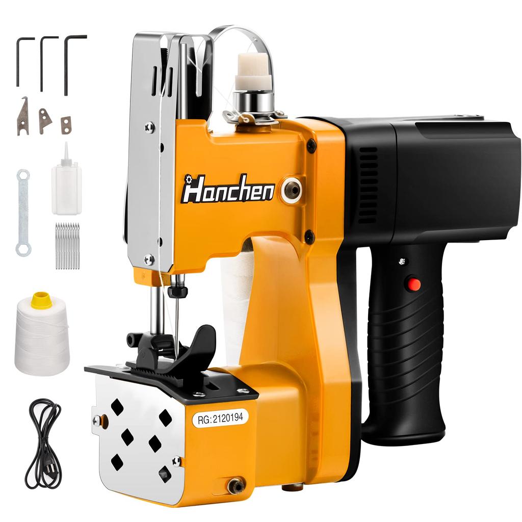 Hanchen Portable Bag Sewing Machine Bag Opening Automatic Dividing Line 3kg Lightweight and Convenient Woven Jute Craft Paper Bags Commercial Use 110V