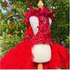 Luxury Handmade Pet Dog Princess Dress - Lace Flower Design for Small & Medium Dogs - Ideal for Halloween & Special - Pet Appare